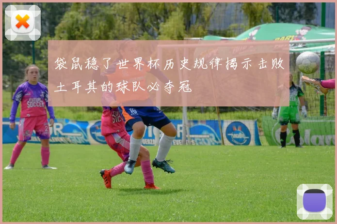 袋鼠稳了世界杯历史规律揭示击败土耳其的球队必夺冠